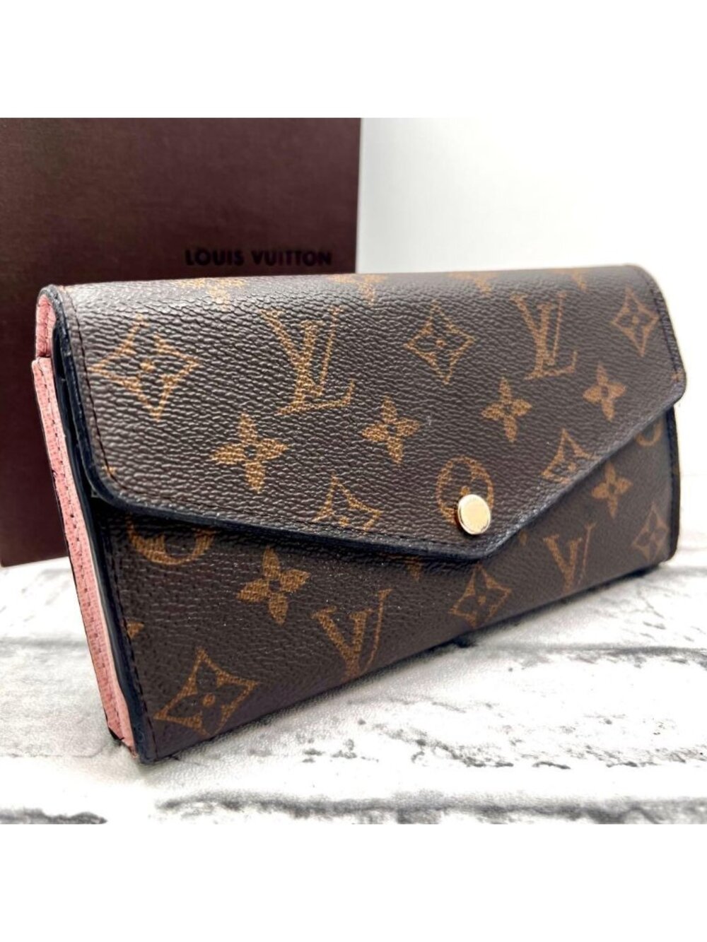 Louis Vuitton Monogram Portefeuille Sarah Rose Ballerine Wallet